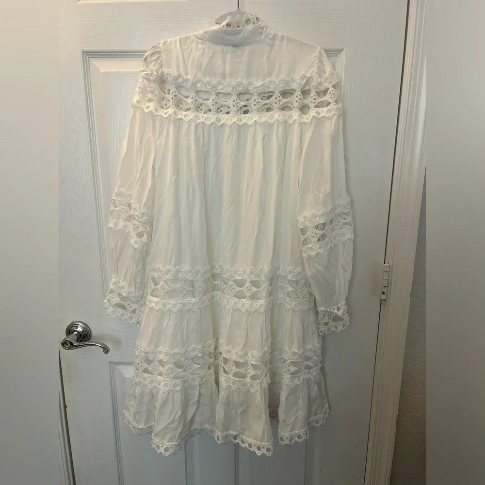 la shop couture white lace dress small - Picture 3 of 6